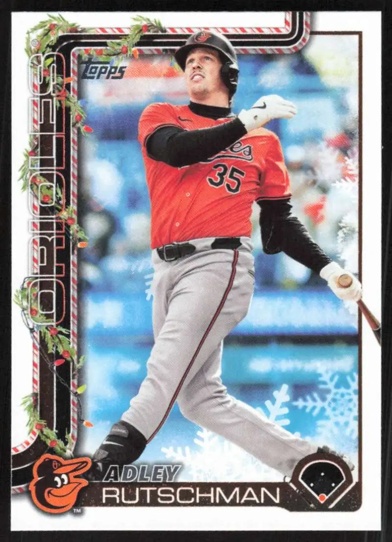 2025 Topps Holiday #H191 Adley Rutschman NM-MT Orioles ID:80604 - Baseball Card Single