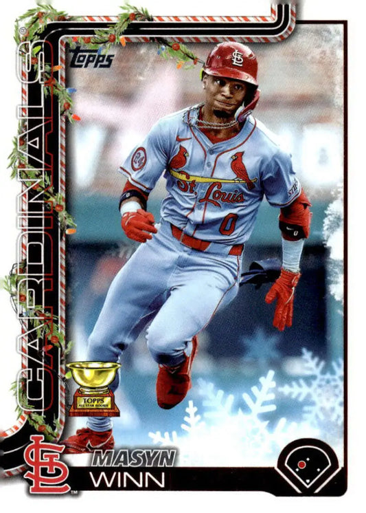 2025 Topps Holiday #H193 Masyn Winn NM-MT St. Louis Cardinals Baseball Card - Baseball Card Single