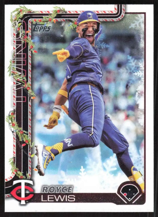 2025 Topps Holiday #H194 Royce Lewis NM-MT Minnesota Twins Baseball Card - Baseball Card Single