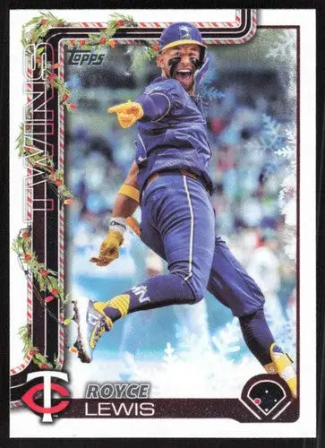 2025 Topps Holiday #H194 Royce Lewis NM-MT Twins ID:79992 - Baseball Card Single
