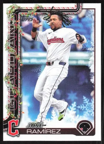 2025 Topps Holiday #H195 Jose Ramirez NM-MT Guardians ID:79993 - Baseball Card Single