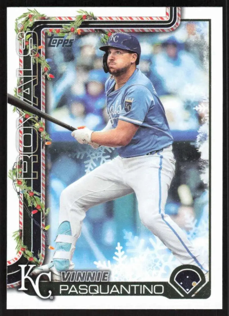 2025 Topps Holiday #H198 Vinnie Pasquantino NM-MT Kansas City Royals Baseball Card - Baseball Card Single