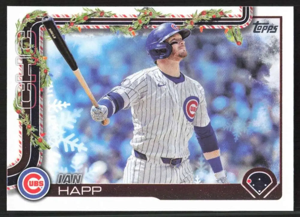 2025 Topps Holiday #H27 Ian Happ NM-MT Chicago Cubs Baseball Card - Baseball Card Single