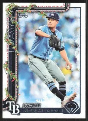 2025 Topps Holiday #H28 Shane McClanahan NM-MT Rays ID:79843 - Baseball Card Single