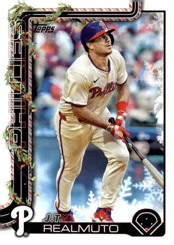 2025 Topps Holiday #H33 J.T. Realmuto NM-MT Phillies ID:79848 - Baseball Card Single