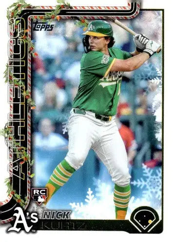 2025 Topps Holiday #H40 Nick Kurtz NM-MT RC Rookie ID:79853 - Baseball Card Single