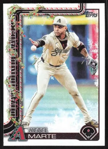 2025 Topps Holiday #H43 Ketel Marte NM-MT Diamondbacks ID:79856 - Baseball Card Single