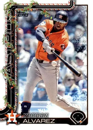 2025 Topps Holiday #H44 Yordan Alvarez NM-MT Astros ID:79857 - Baseball Card Single