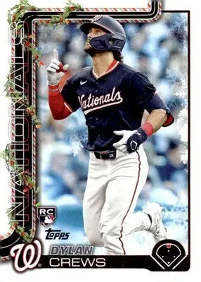2025 Topps Holiday #H46 Dylan Crews NM-MT RC Rookie Nationals ID:79859 - Baseball Card Single
