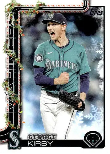 2025 Topps Holiday #H5 George Kirby NM-MT Mariners ID:79826 - Baseball Card Single