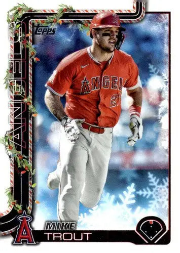 2025 Topps Holiday #H50 Mike Trout NM-MT Angels ID:79863 - Baseball Card Single