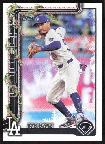 2025 Topps Holiday #H52 Mookie Betts NM-MT Dodgers ID:79865 - Baseball Card Single