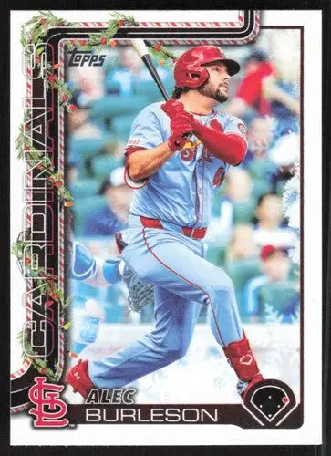 2025 Topps Holiday #H64 Alec Burleson NM-MT Cardinals ID:79872 - Baseball Card Single