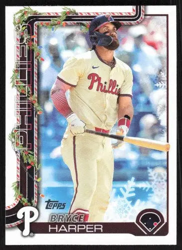 2025 Topps Holiday #H69 Bryce Harper NM-MT Phillies ID:79875 - Baseball Card Single
