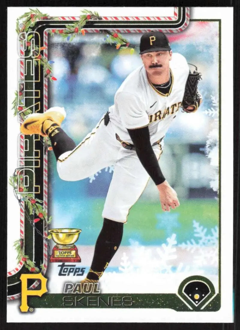2025 Topps Holiday #H70 Paul Skenes NM-MT Pittsburgh Pirates Baseball Card - Baseball Card Single