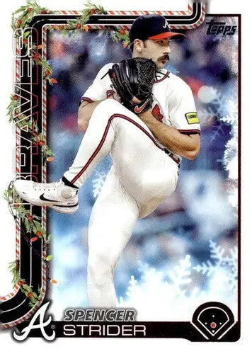 2025 Topps Holiday #H75 Spencer Strider NM-MT Braves ID:79878 - Baseball Card Single