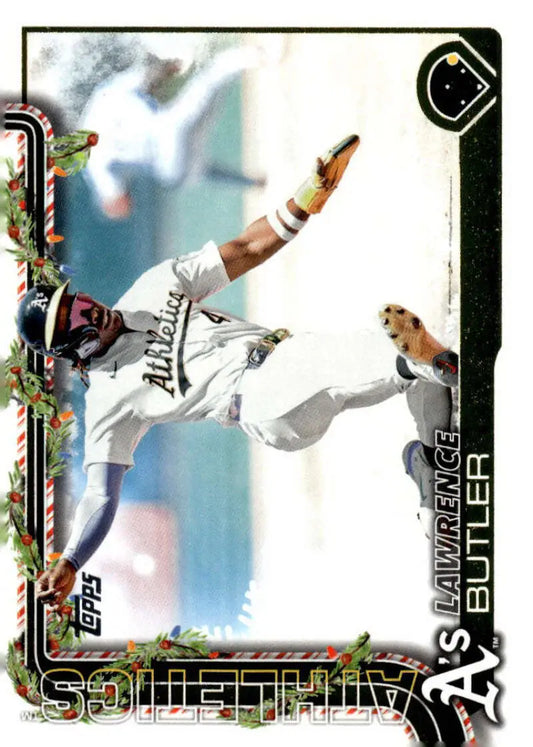 2025 Topps Holiday #H80 Lawrence Butler NM-MT Athletics Baseball Card - Baseball Card Single