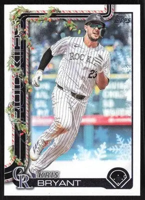 2025 Topps Holiday #H81 Kris Bryant NM-MT Rockies ID:80571 - Baseball Card Single