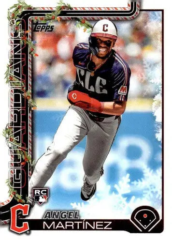 2025 Topps Holiday #H82 Angel Martinez NM-MT RC Rookie Guardians ID:79884 - Baseball Card Single