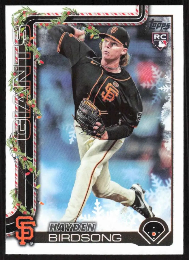 2025 Topps Holiday #H85 Hayden Birdsong NM-MT RC Rookie San Francisco Giants Baseball Card - Baseball Card Single