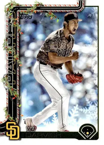 2025 Topps Holiday #H88 Yu Darvish NM-MT Padres ID:79890 - Baseball Card Single