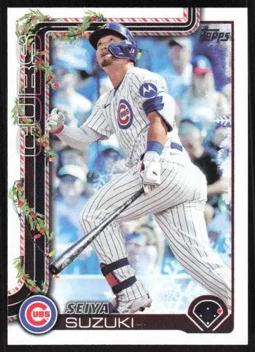 2025 Topps Holiday #H89 Seiya Suzuki NM-MT Cubs ID:79891 - Baseball Card Single