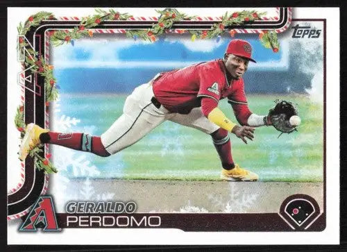 2025 Topps Holiday #H93 Geraldo Perdomo NM-MT Diamondbacks ID:80574 - Baseball Card Single