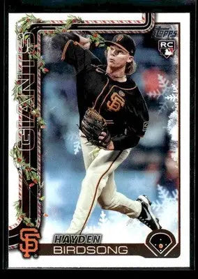 2025 Topps Holiday Hayden Birdsong #H85 RC San Francisco Giants