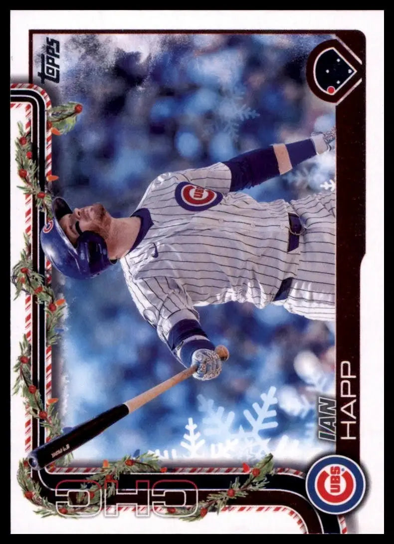 2025 Topps Holiday Ian Happ #H27 Chicago Cubs Baseball Card MLB Sports
