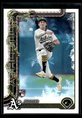 2025 Topps Holiday Jacob Wilson #H4 RC Athletics