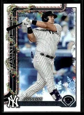 2025 Topps Holiday Jasson Domínguez #H10 New York Yankees