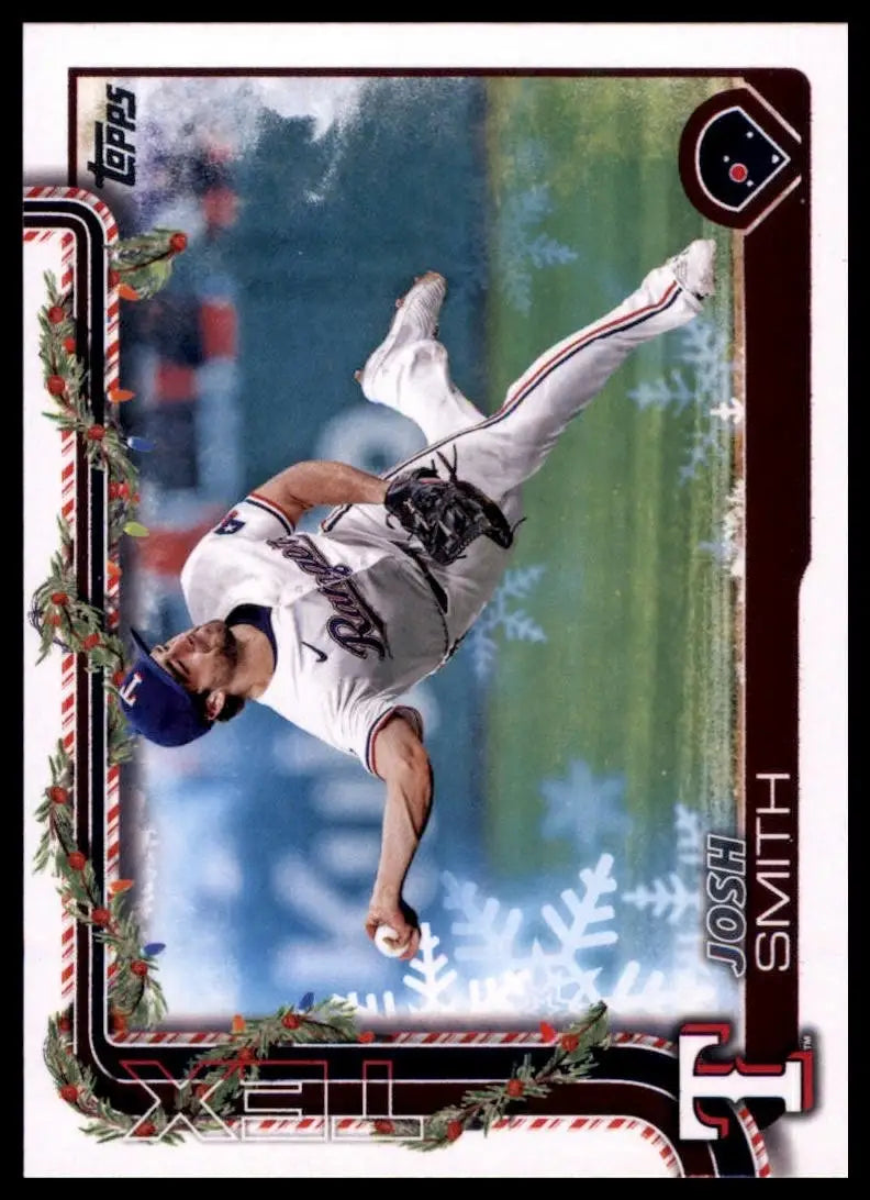 2025 Topps Holiday Josh Smith #H153 Texas Rangers Baseball Card MLB Sports - Baseball Card