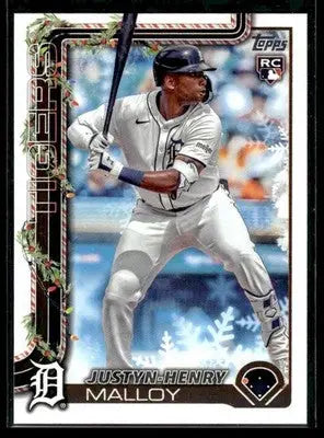 2025 Topps Holiday Justyn-Henry Malloy #H31 RC Detroit Tigers