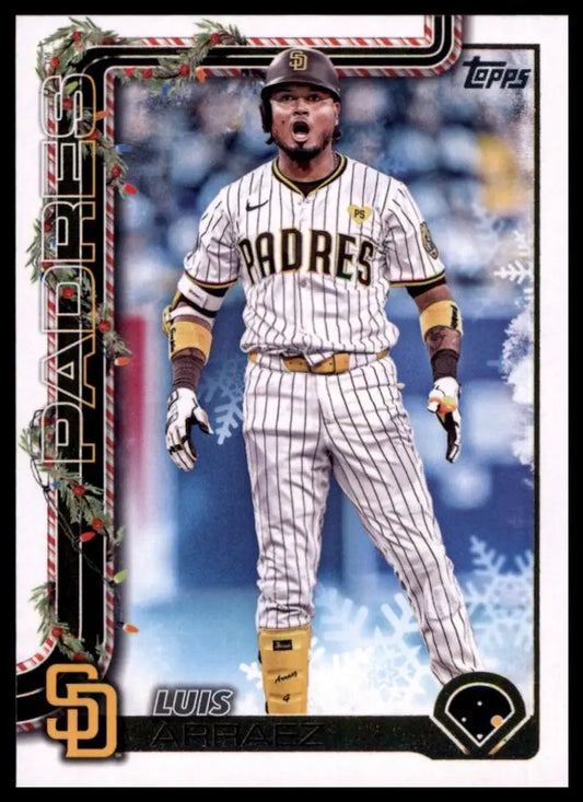 2025 Topps Holiday Luis Arraez #H151 San Diego Padres Baseball Card MLB Sports - Baseball Card Single