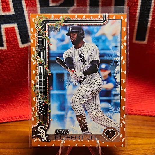 2025 Topps Holiday - Luis Robert #H117 Holiday Variation Back - Baseball Card Single