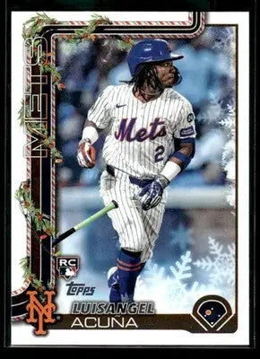 2025 Topps Holiday Luisangel Acuña #H113 RC New York Mets
