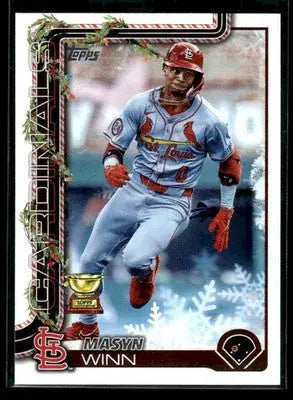 2025 Topps Holiday Masyn Winn #H193 St. Louis Cardinals