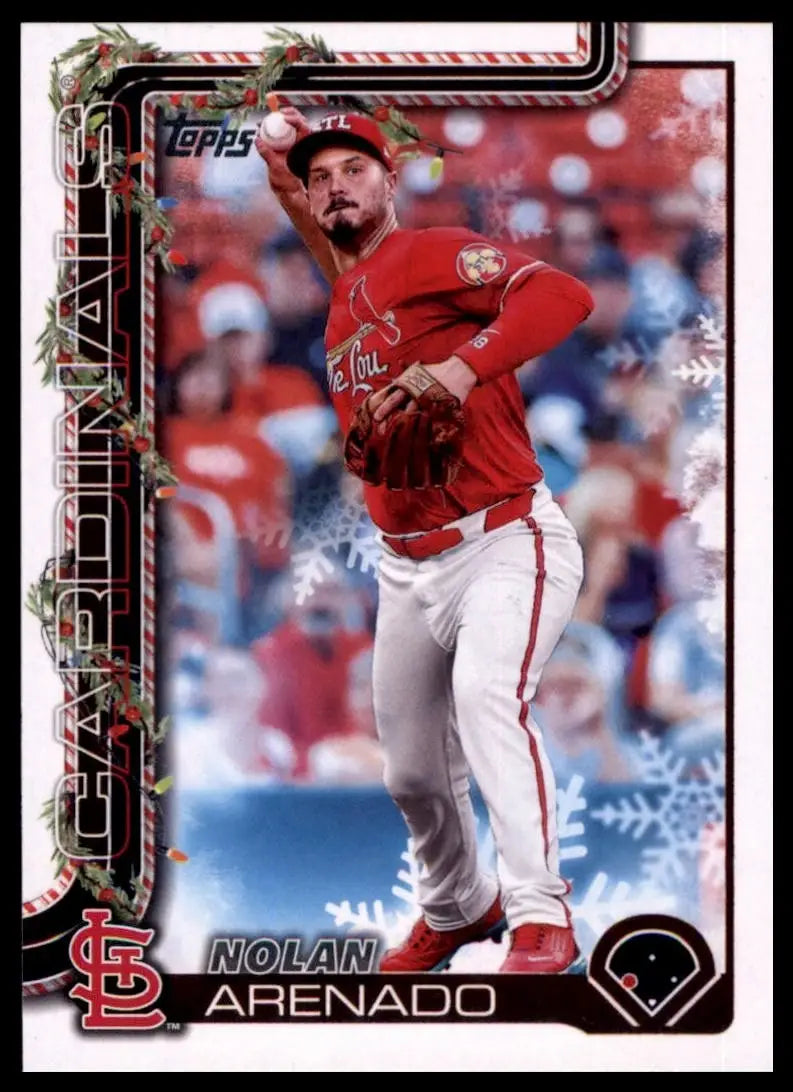 2025 Topps Holiday Nolan Arenado #H132 St Louis Cardinals Baseball Card MLB - Baseball Card