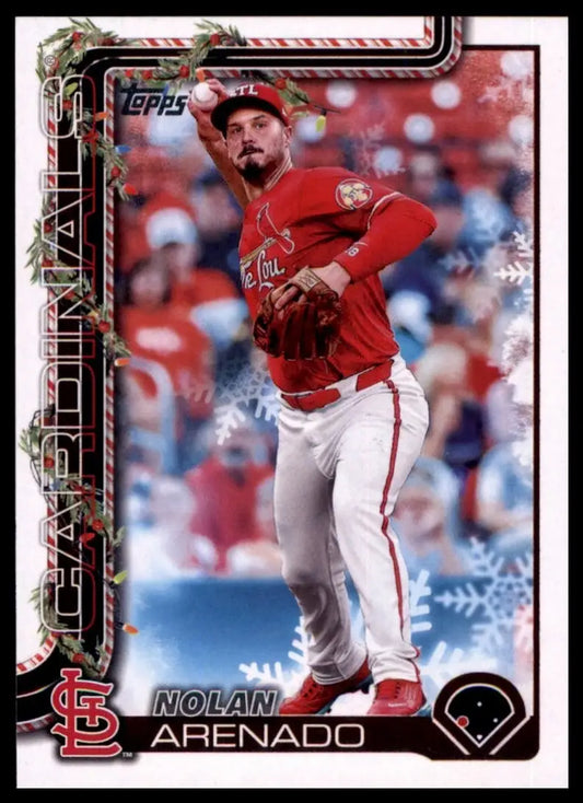 2025 Topps Holiday Nolan Arenado #H132 St Louis Cardinals Baseball Card MLB - Baseball Card Single
