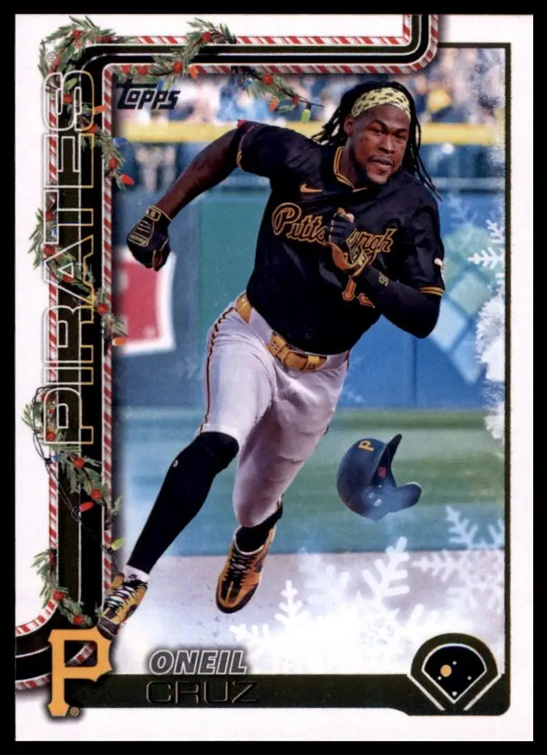 2025 Topps Holiday Oneil Cruz #H73 Pittsburgh Pirates Baseball Card MLB Sports - Baseball Card Single