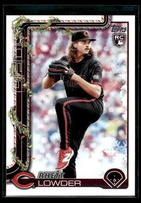 2025 Topps Holiday Rhett Lowder #H104 RC Cincinnati Reds