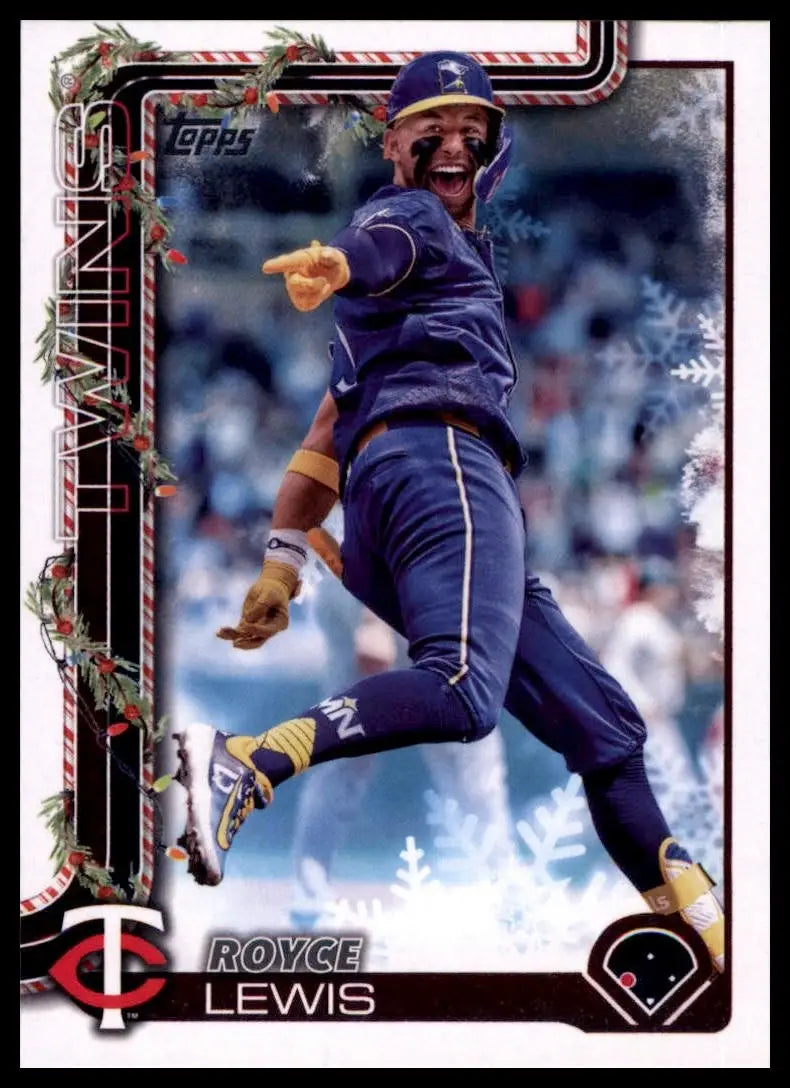 2025 Topps Holiday Royce Lewis #H194 Minnesota Twins Baseball Card MLB Sports - Baseball Card Single