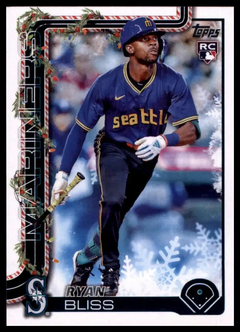 2025 Topps Holiday Ryan Bliss Rookie #H184 Seattle Mariners Baseball Card MLB Sp