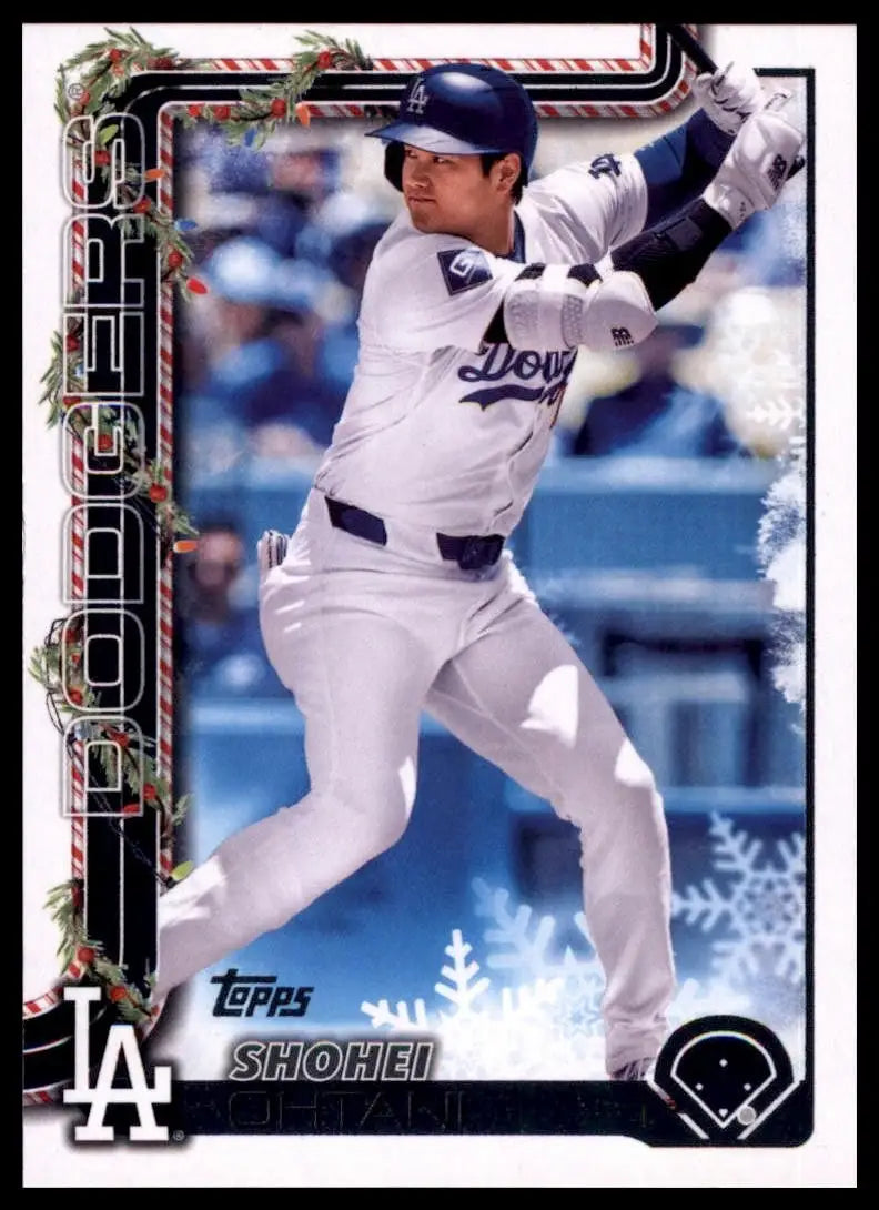 2025 Topps Holiday Shohei Ohtani #H200 Los Angeles Dodgers Baseball Card MLB - Baseball Card
