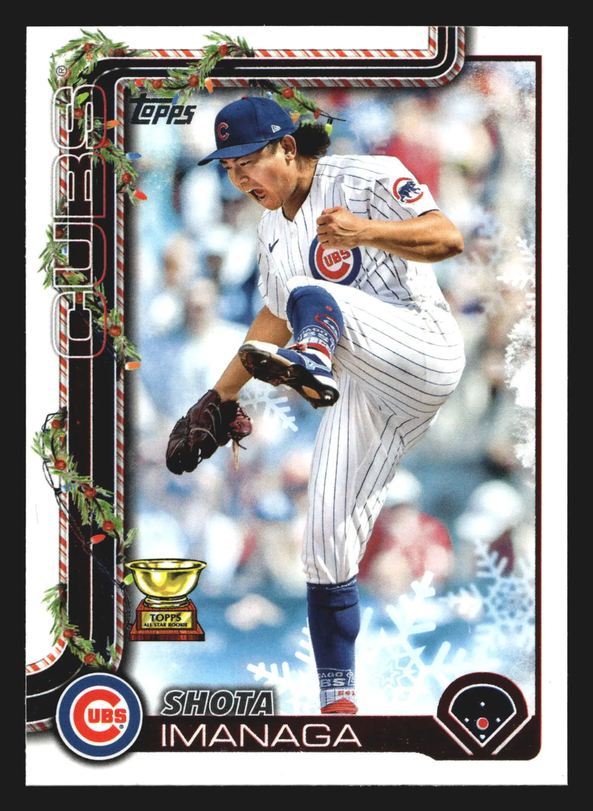 2025 Topps Holiday Shota Imanaga #H123 Chicago Cubs - Baseball Card Single