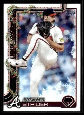 2025 Topps Holiday Spencer Strider #H75 Atlanta Braves