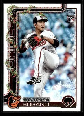2025 Topps Holiday Tomoyuki Sugano #H137 RC Baltimore Orioles