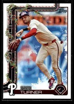 2025 Topps Holiday Trea Turner #H90 Philadelphia Phillies