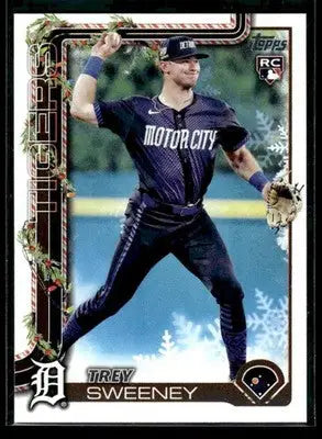 2025 Topps Holiday Trey Sweeney #H172 RC Detroit Tigers
