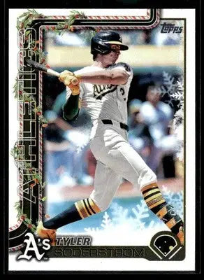 2025 Topps Holiday Tyler Soderstrom #H32 Athletics